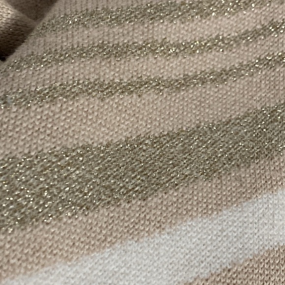 DVF  Metallic Stripe Double Breasted Knit Cardigan Sweater - Size S/M - Picture 12 of 13